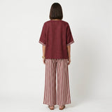 Clara - Linen set: striped tunic and pants
