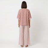 Clara - Linen set: striped tunic and pants