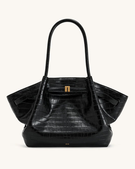 Paloma Bolso Grande Crocodilo Negro bolso femenino moderno
