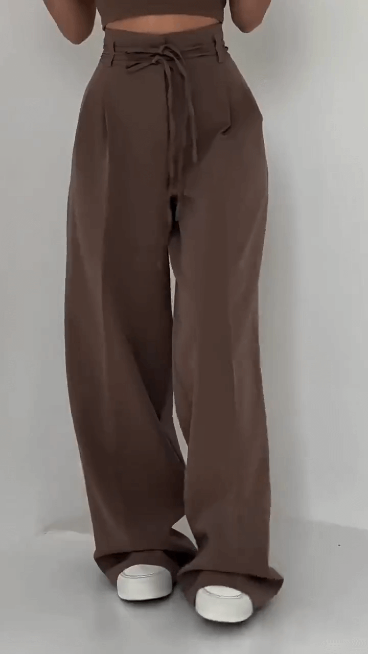 Gema Pantalón Sastre de Cintura Alta vista frontal