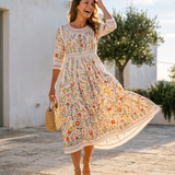 ARABELLA - VESTIDO MIDI FLORAL